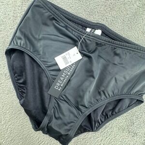 Dreamsuit by Miracle Brands Womens High Waisted‎ Bikini Bottoms Black 6 670130A
